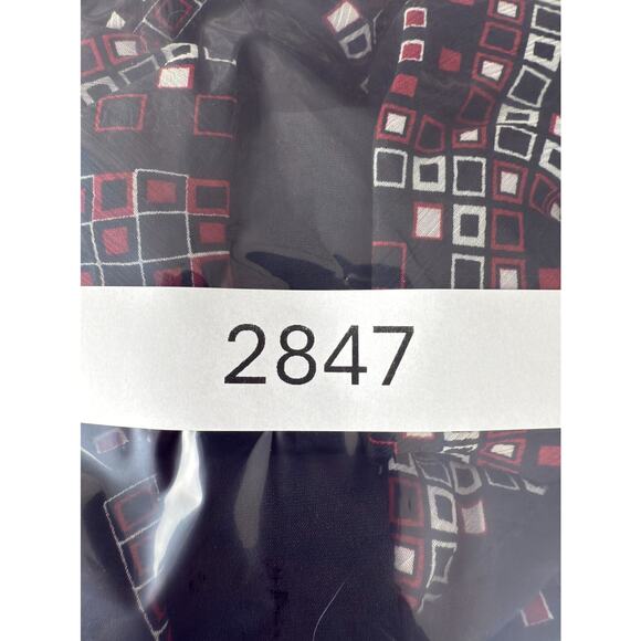 New York City Design Co Plus Size 24 Geometric Knee Length Shift Dress V Neck - Picture 7 of 7